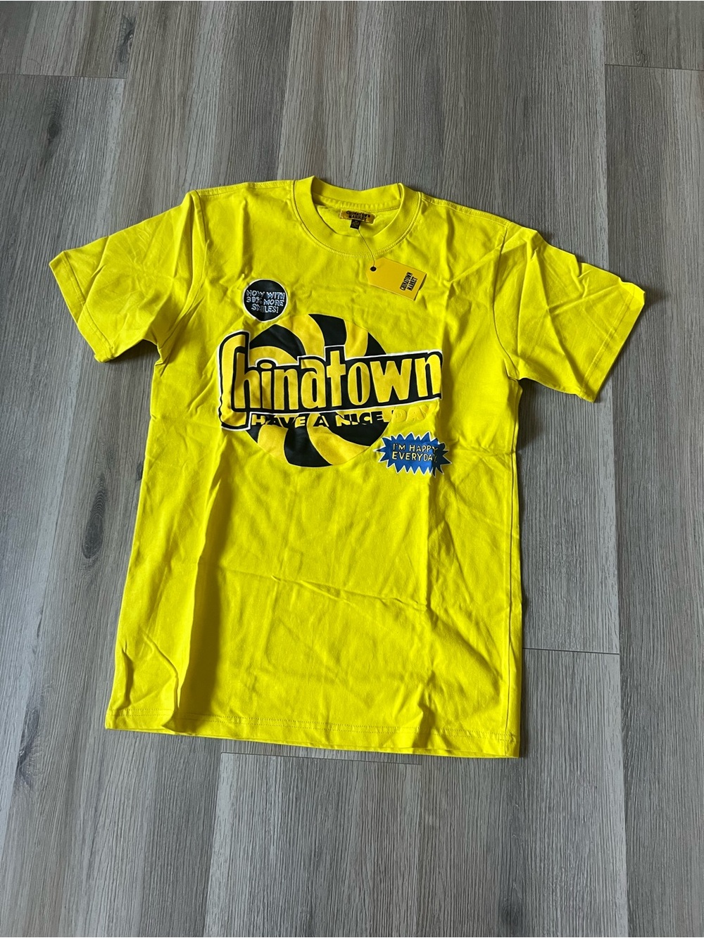 Shindtown Yellow Graphic Short Sleeve Tee